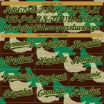 Personalized 3D Bird Baseball Jersey - Black Green and Old Gold Design Personalized Black Green-Old Gold 3D Bird Baseball