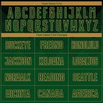 Personalized Black and Gold Sublimation Soccer Jersey - Custom Green Uniform Personalized Black Green-Old Gold Sublimation