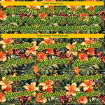 Personalized Tropical Hawaii Plant Performance T-Shirt with 3D Pattern, Custom Black Green-Yellow Design, Team Name & Number