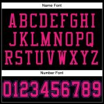 Custom Hot Pink Purple Black Mesh Football Jersey with Personalized Name and Number - Authentic Team Gear Personalized Black