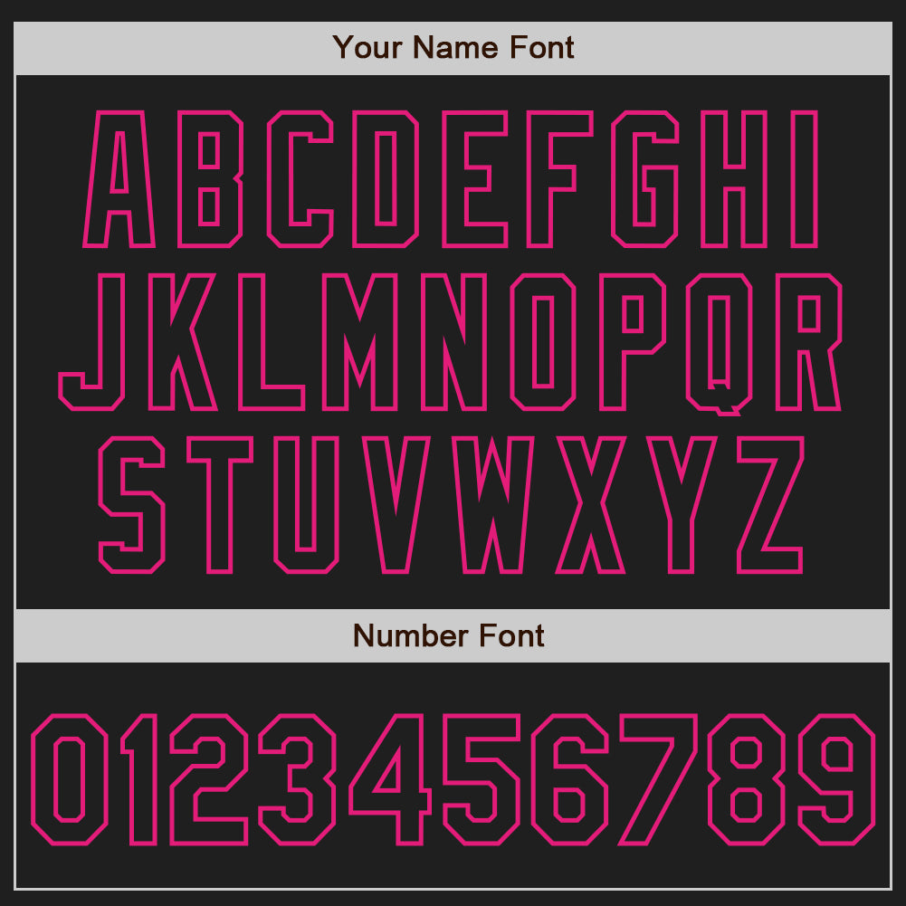 Personalized Black Hot Pink-Teal Baseball Jersey Personalized Baseball Jersey - Custom Black Hot Pink Teal Design Personalized Black Hot Pink-Teal Baseball Jersey - Image 5