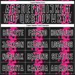 Personalized Black Hot Pink White Abstract Geometric Soccer Jersey Uniform Personalized Black Hot Pink-White Abstract Geometric