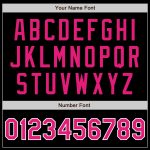 Personalized Black and Hot Pink White Baseball Jersey for Custom Sports Apparel Personalized Black Hot Pink-White Baseball