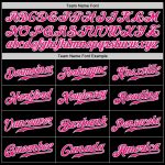 Personalized Black and Hot Pink White Baseball Jersey for Custom Sports Apparel Personalized Black Hot Pink-White Baseball