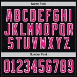 Personalized Black Hot Pink White Hockey Jersey - Custom Sports Wear for Fans Personalized Black Hot Pink-White Hockey Jersey