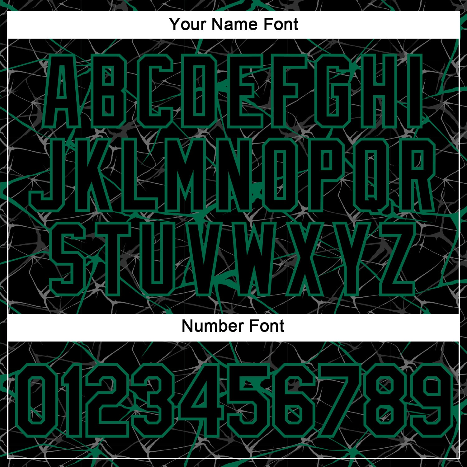 Personalized Black Kelly Green 3D Abstract Network Performance T-Shirt Custom Black Kelly Green 3D Abstract Performance T-Shirt for Men and Women Personalized Black Kelly Green 3D Abstract Network - Image 4