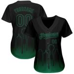 Custom 3D Dallas City Edition Black Kelly Green Baseball Jersey with Personalized Name and Number - Authentic Fashion Team Gear