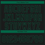 Custom 3D Dallas City Edition Black Kelly Green Baseball Jersey with Personalized Name and Number - Authentic Fashion Team Gear