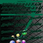 Custom Name Number Billiards Polo Shirt Personalized 3D Pattern Black Kelly Green Performance Team Apparel Personalized Black