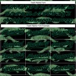 Custom Name and Number Black Kelly Green 3D Pattern Baseball Jersey - Authentic Crocodile Team Design Personalized Black