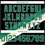 Personalized Black Green Cream Modern Basketball Jersey City Edition Personalized Black Kelly Green-Cream Modern City Edition