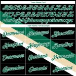 Personalized Black Green Cream Modern Basketball Jersey City Edition Personalized Black Kelly Green-Cream Modern City Edition