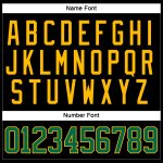 Personalized Black Green Gold Hockey Lace Neck Jersey for Men and Women Personalized Black Kelly Green-Gold Hockey Lace Neck