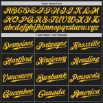 Personalized Baseball Jersey Black Kelly Green Gold Two Tone 2 Personalized Black Kelly Green-Gold Two Tone Baseball Jersey