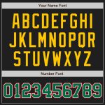 Personalized Baseball Jersey Black Kelly Green Gold Two Tone 2 Personalized Black Kelly Green-Gold Two Tone Baseball Jersey