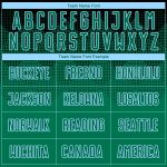 Custom Name and Number Soccer Jersey - Personalized Black, Kelly Green & Light Blue Sublimation Uniform Personalized Black