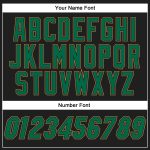 Custom Baseball Jersey with Personalized Name and Number in Black, Kelly Green, and Old Gold - Authentic Team Gear Personalized