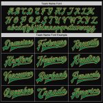 Personalized Two Tone Bomber Varsity Letterman Jacket in Black Kelly Green and Old Gold Personalized Black Kelly Green-Old