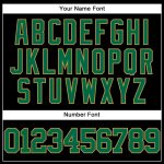 Personalized Black Kelly Green Old Gold Throwback Baseball Jersey for Men Personalized Black Kelly Green-Old Gold Mesh Throwback