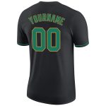 Custom Black Kelly Green Old Gold Performance Tee for Men and Women Personalized Black Kelly Green-Old Gold Performance T-Shirt