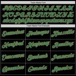 Custom Black Kelly Green Old Gold Performance Tee for Men and Women Personalized Black Kelly Green-Old Gold Performance T-Shirt