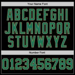 Custom Black Kelly Green Old Gold Performance Tee for Men and Women Personalized Black Kelly Green-Old Gold Performance T-Shirt