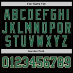 Personalized Black Kelly Green Old Gold Basketball Jersey - Throwback Style Personalized Black Kelly Green-Old Gold Throwback