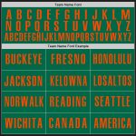 Personalized Black Baseball Jersey with Kelly Green and Orange - Custom Sports Apparel Personalized Black Kelly Green-Orange