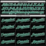 Personalized Black Green Orange Split Baseball Jersey - Stylish Fashion Sportswear Personalized Black Kelly Green-Orange