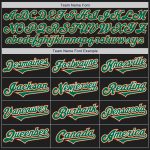 Custom Black Kelly Green Orange Two Tone Baseball Jersey - Personalized Sports Jersey Personalized Black Kelly Green-Orange