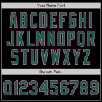 Customizable Authentic Baseball Jersey in Black, Kelly Green, Pink - Personalized Name & Number, Team Colors, Various Arm Shapes