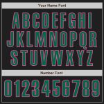 Personalized Authentic Baseball Jersey in Black, Kelly Green, and Pink Personalized Black Kelly Green-Pink Authentic Baseball