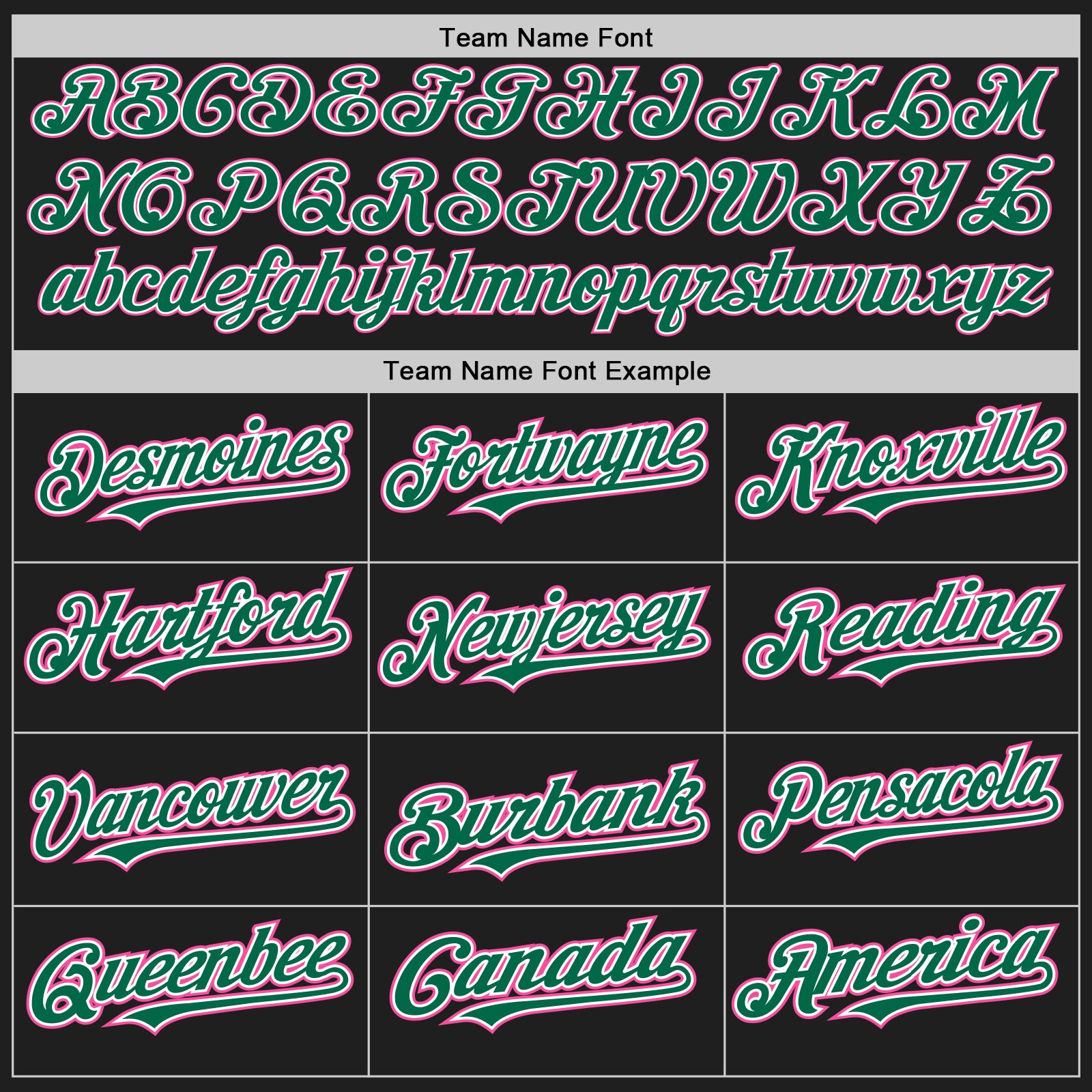 Personalized Black Kelly Green-Pink Authentic Raglan Sleeves Baseball Jersey Team Custom Name and Number Custom Name and Number Personalized Baseball Jersey in Black Kelly Green and Pink with Authentic Raglan Sleeves Personalized - Image 4
