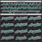 Custom Name & Number Personalized Two Tone Baseball Jersey - Black, Kelly Green & Pink - Authentic Team Jersey Personalized