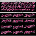 Custom Personalized Varsity Letterman Hoodie Jacket with Name and Number in Black Kelly Green and Pink, Full-Snap Bomber Style