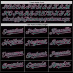 Custom Team Name Number Hoodie Jacket Personalized Black Kelly Green Pink Bomber Varsity Letterman Full-Snap Two Tone Personalized