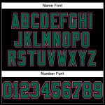 Personalized Black Green Pink Mesh Football Jersey for Men Women Kids Personalized Black Kelly Green-Pink Mesh Football Jersey