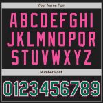 Custom Black Kelly Green-Pink Raglan Baseball Jersey for Men and Women Personalized Black Kelly Green-Pink Raglan Sleeves