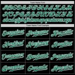 Personalized Baseball Jersey in Black, Kelly Green, Pink-White Gradient Fashion Design Personalized Black Kelly Green Pink-White