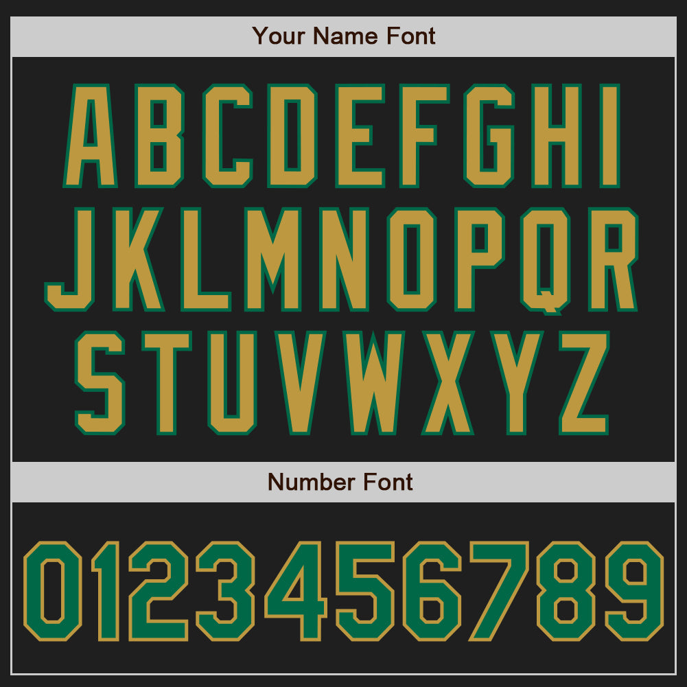 Personalized Black Kelly Green Pinstripe Old Gold Two-Button Unisex Softball Jersey Team Custom Name and Number Custom Softball Jersey Unisex Two-Button Black Kelly Green Old Gold Pinstripe with Personalized Name and Number Personalized - Image 5