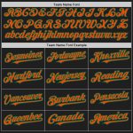 Customizable Unisex Softball Jersey with Personalized Name and Number - Black Kelly Green Pinstripe Two-Button Design Personalized