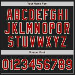 Custom Name and Number Softball Jersey Unisex Two-Button Red White Black Kelly Green Pinstripe Personalized Black Kelly Green