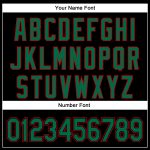 Custom Name and Number Baseball Jersey - Personalized 3D Pattern Design in Black and Kelly Green-Red Personalized Black Kelly