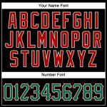 Custom Name Number Personalized Black Green Red Sleeveless Baseball Jersey - Authentic Team Jersey Personalized Black Kelly