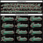 Personalized Hockey Lace Neck Jersey in Black and Kelly Green-Red Personalized Black Kelly Green-Red Hockey Lace Neck Jersey