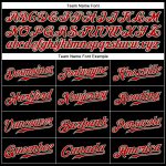 Personalized Baseball Jersey in Black, Kelly Green, and Red - Sleeveless Design Personalized Black Kelly Green-Red Sleeveless