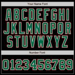 Custom Two Tone Baseball Jersey Black Kelly Green Red Personalization Personalized Black Kelly Green-Red Two Tone Baseball