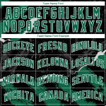 Personalized 3D Torn Paper Style Basketball Jersey in Black Kelly Green-White Personalized Black Kelly Green-White 3D Torn