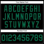 Personalized Baseball Jersey in Black, Kelly Green, and White - Custom Team Jersey for Sports and Play Personalized Black