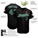 Personalized Black Kelly Green White Baseball Jersey for Men and Women - Customizable Sports Apparel Personalized Black Kelly